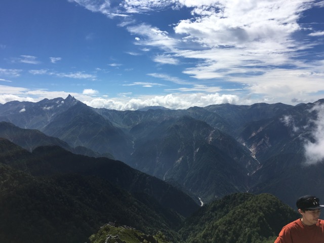 山頂からの景色。